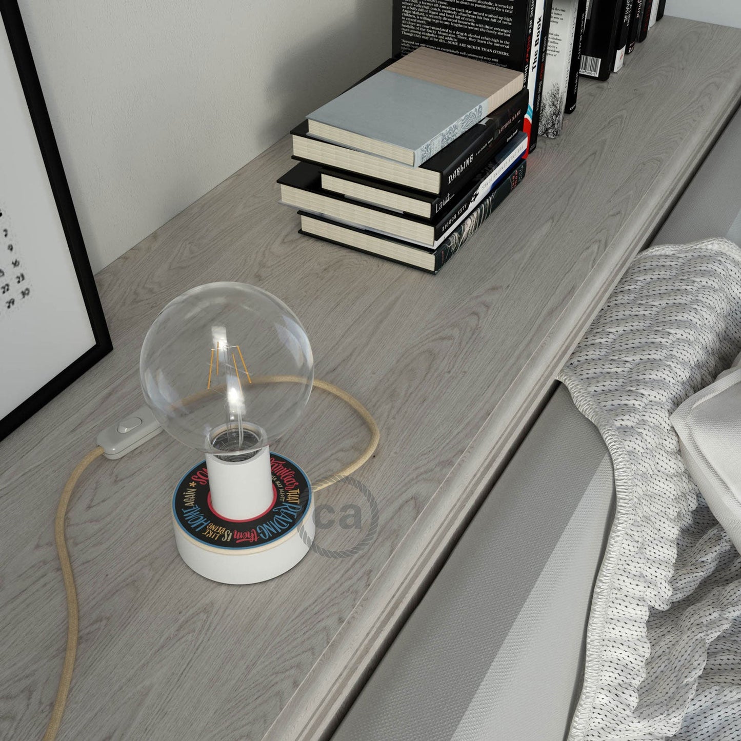 Posaluce MINI-UFO in legno double-face Pemberley Pond e spina UK - DOUGLASS + ALCOTT