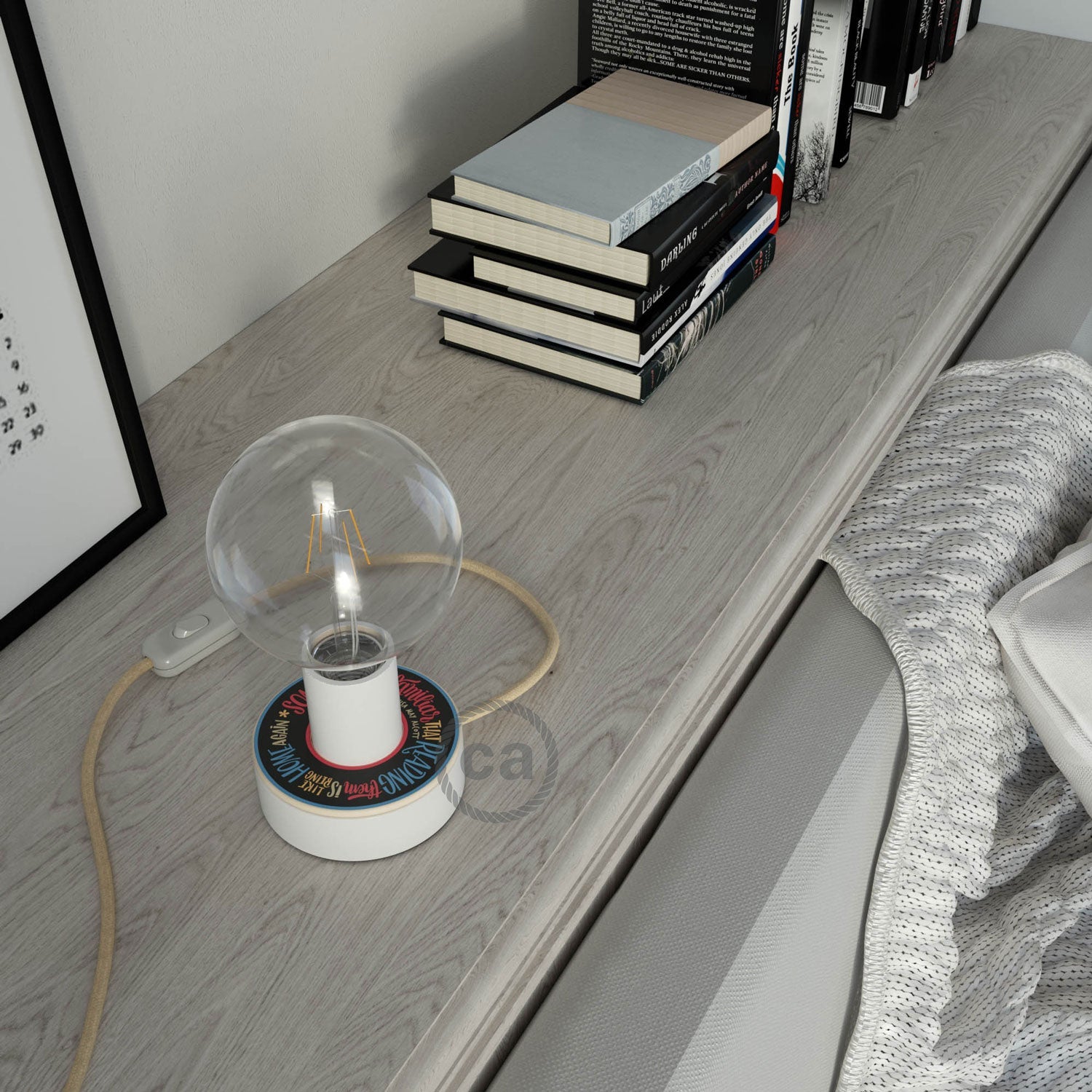 Posaluce MINI-UFO in legno double-face Pemberley Pond e spina UK - DOUGLASS + ALCOTT