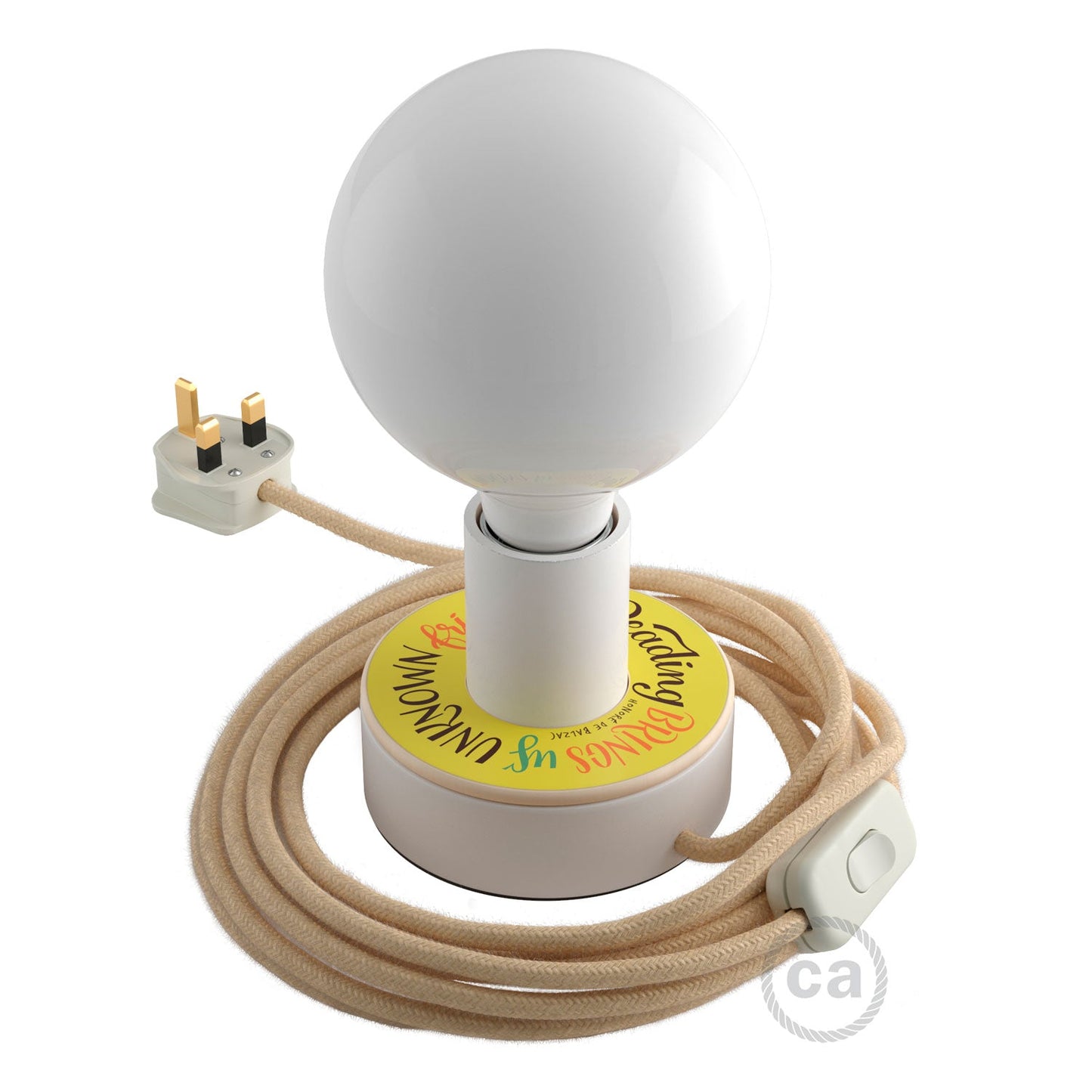 Posaluce MINI-UFO in legno double-face Pemberley Pond e spina UK - PESSOA + BALZAC