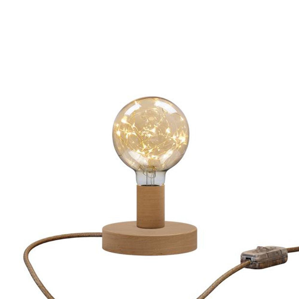 Lampada da tavolo Posaluce Milleluci in legno - Neutro