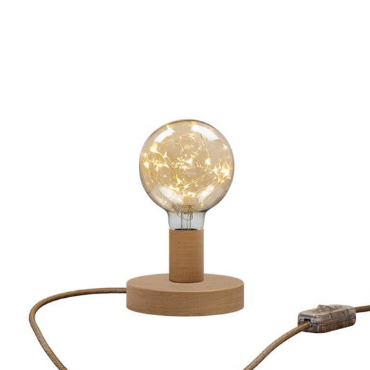 Lampada da tavolo Posaluce Milleluci in legno - Neutro