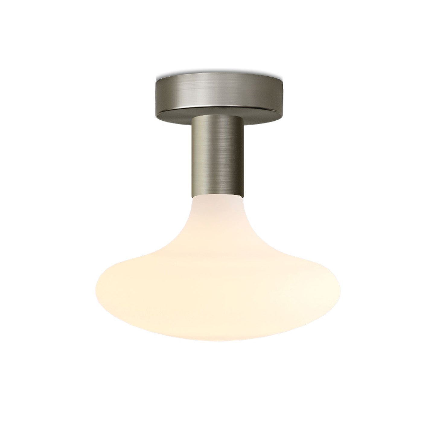 Lampada Fermaluce in metallo con lampadina Idra - Titanio satinato