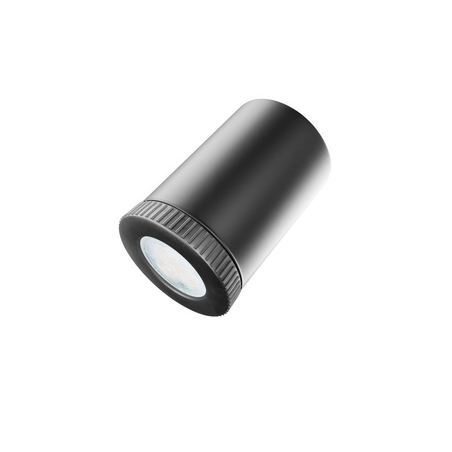 Fermaluce faretto Mini Spotlight GU1d0, lampada orientabile da parete o soffitto con snodo  - Nero