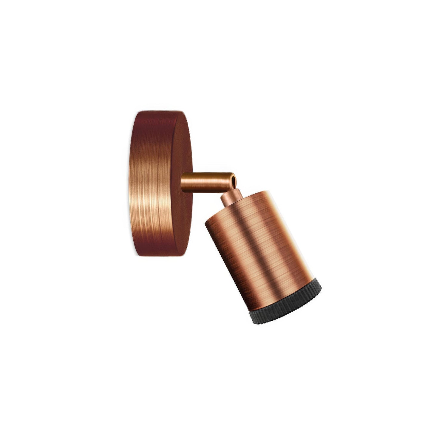 Fermaluce faretto Mini Spotlight GU1d0, lampada orientabile da parete o soffitto con snodo  - Rame satinato