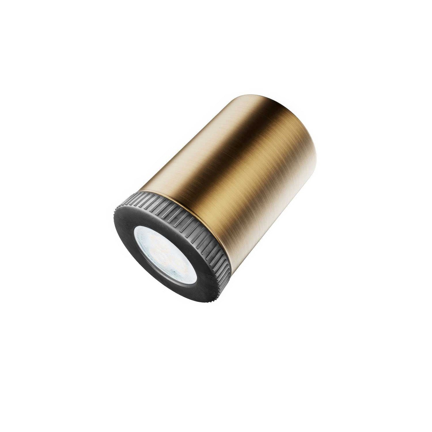 Fermaluce faretto Mini Spotlight GU1d0, lampada orientabile da parete o soffitto con snodo  - Bronzo satinato