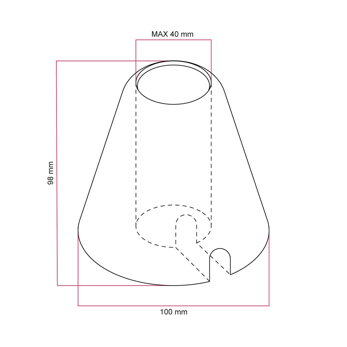 Supporto in legno per lampadina - Neutro
