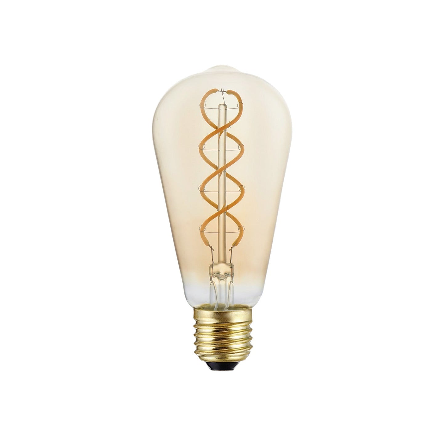 SI! Lampada da tavolo a 5V con lampadina ST64 e base metallica - Bianco opaco