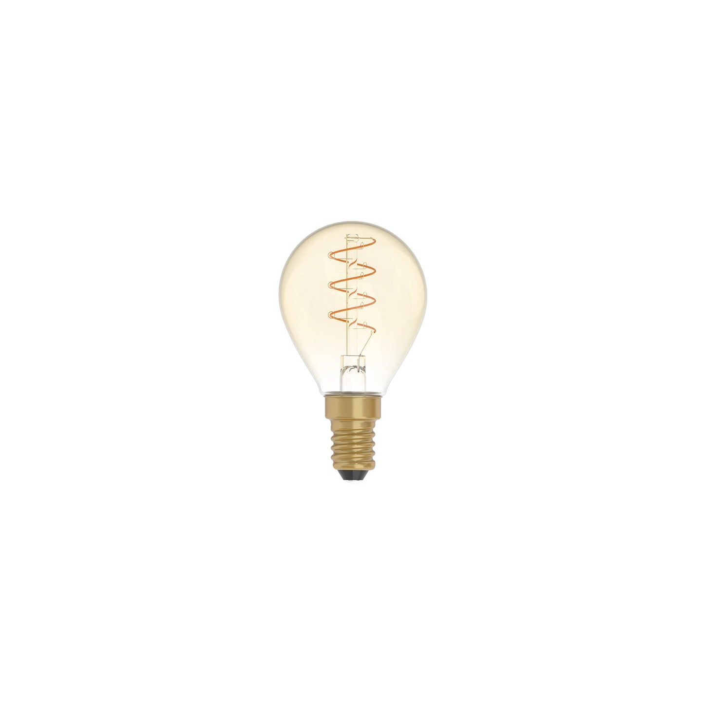 Lampadina LED Dorata Carbon Line filamento a spirale Mini Globo G45 2,2W 136Lm E14 1800K Dimmerabile - C02