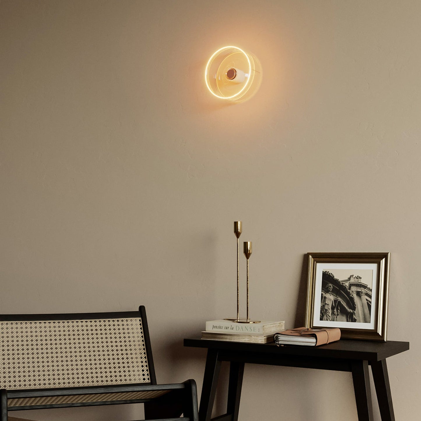 Lampadina LED Trasparente Ghost Line Recessed Donut 195x83 6W 500Lm E27 2200K Dimmerabile - G02