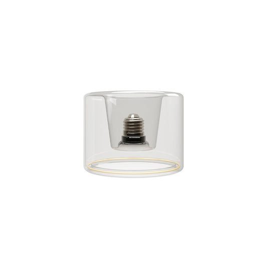 Lampadina LED Trasparente Ghost Line Recessed Donut 120x90 6W 500Lm E27 2200K Dimmerabile - G03