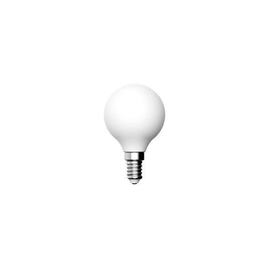 Lampadina LED Effetto Porcellana CRI 95 G45 5,9W 550Lm E14 2700K Dimmerabile - P01
