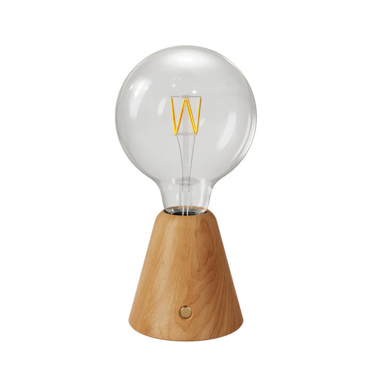 Lampada portatile ricaricabile Cabless01 con lampadina globo G125 - Neutro verniciato