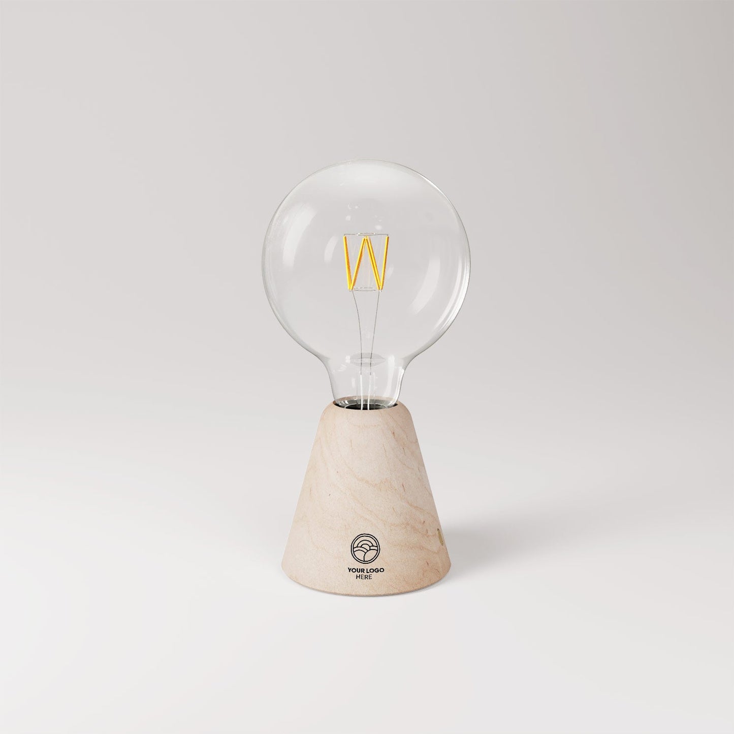 Lampada portatile ricaricabile Cabless01 con lampadina - personalizzabile (min 20 pezzi) - Neutro