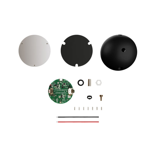 Kit supporto semisferico per lampade portatili a batteria - Nero