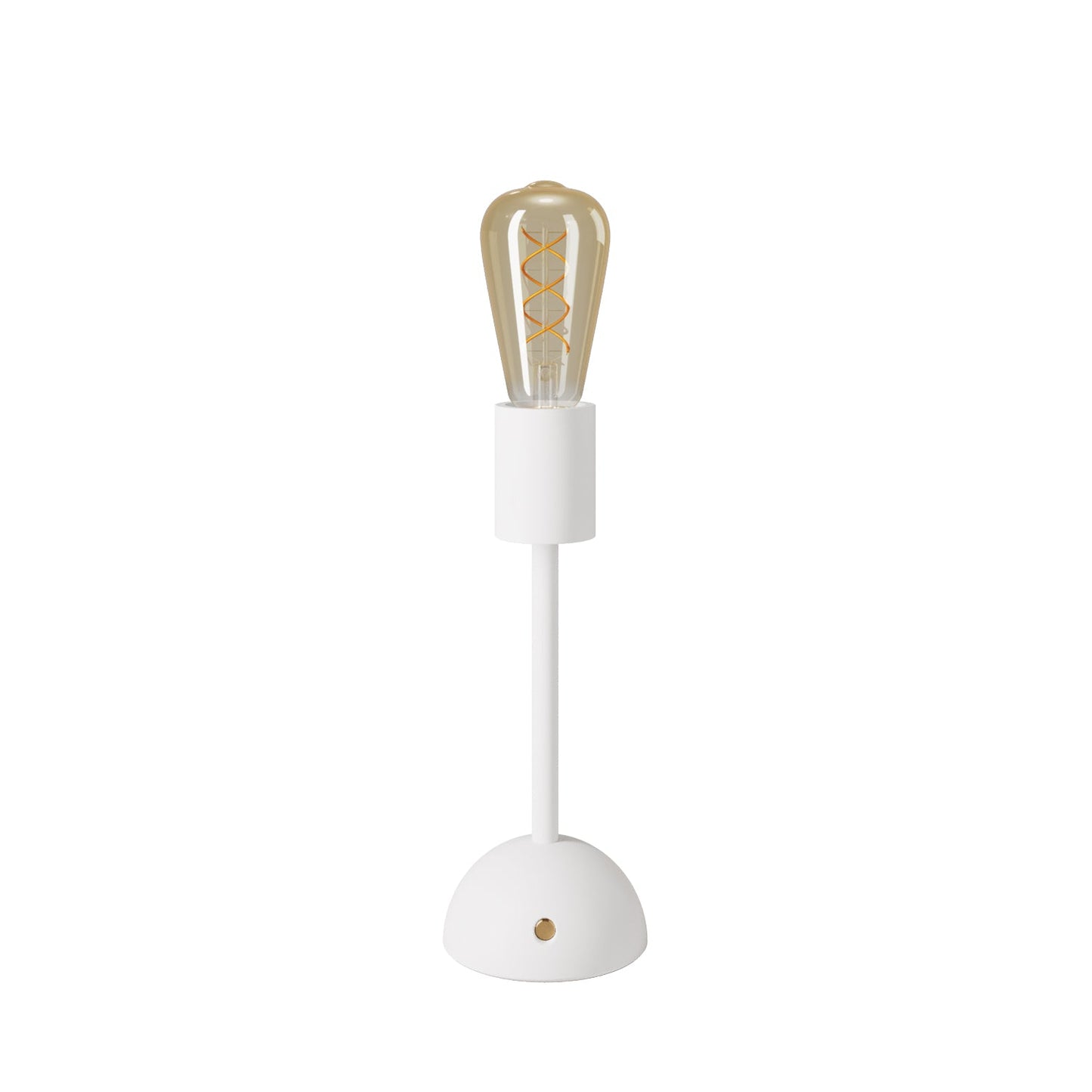 Lampada portatile e ricaricabile Cabless02 con lampadina Edison dorata - Bianco