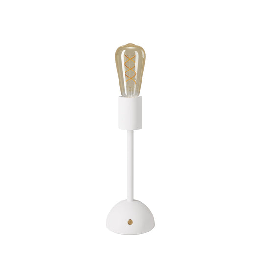 Lampada portatile e ricaricabile Cabless02 con lampadina Edison dorata - Bianco
