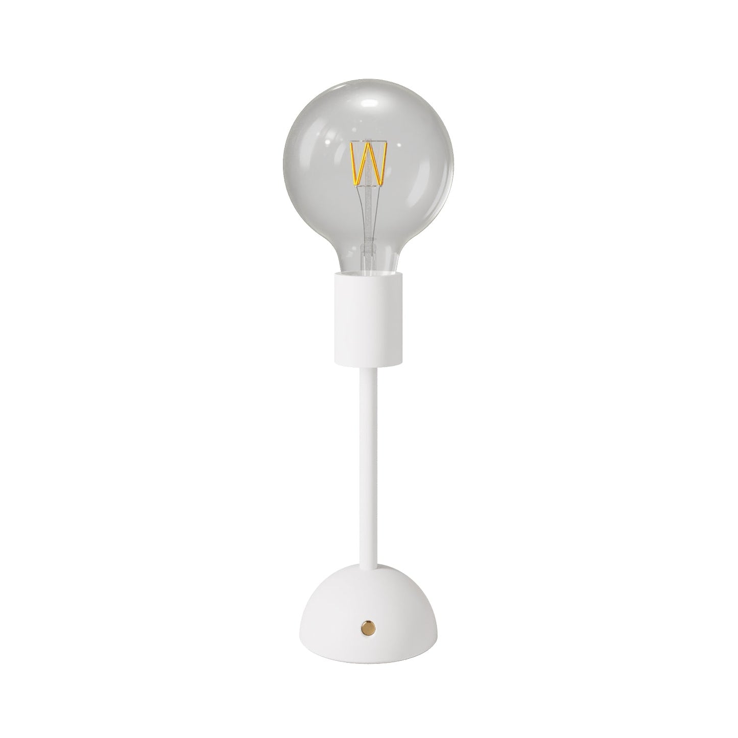 Lampada portatile e ricaricabile Cabless02 con lampadina globo G125 - Bianco