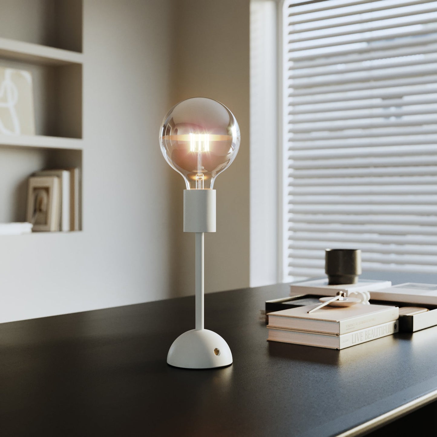Base per lampada portatile e ricaricabile Cabless02 - Bianco