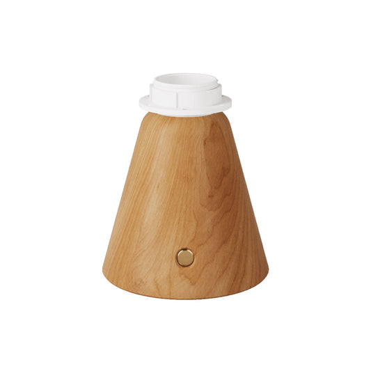 Base per lampada portatile ricaricabile Cabless11 con predisposizione per paralume - Neutro verniciato