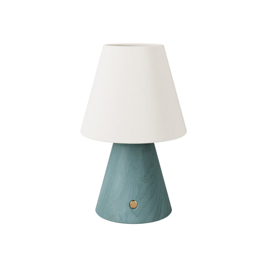 Lampada portatile ricaricabile Cabless11 con lampadina a goccia e paralume - Ottanio