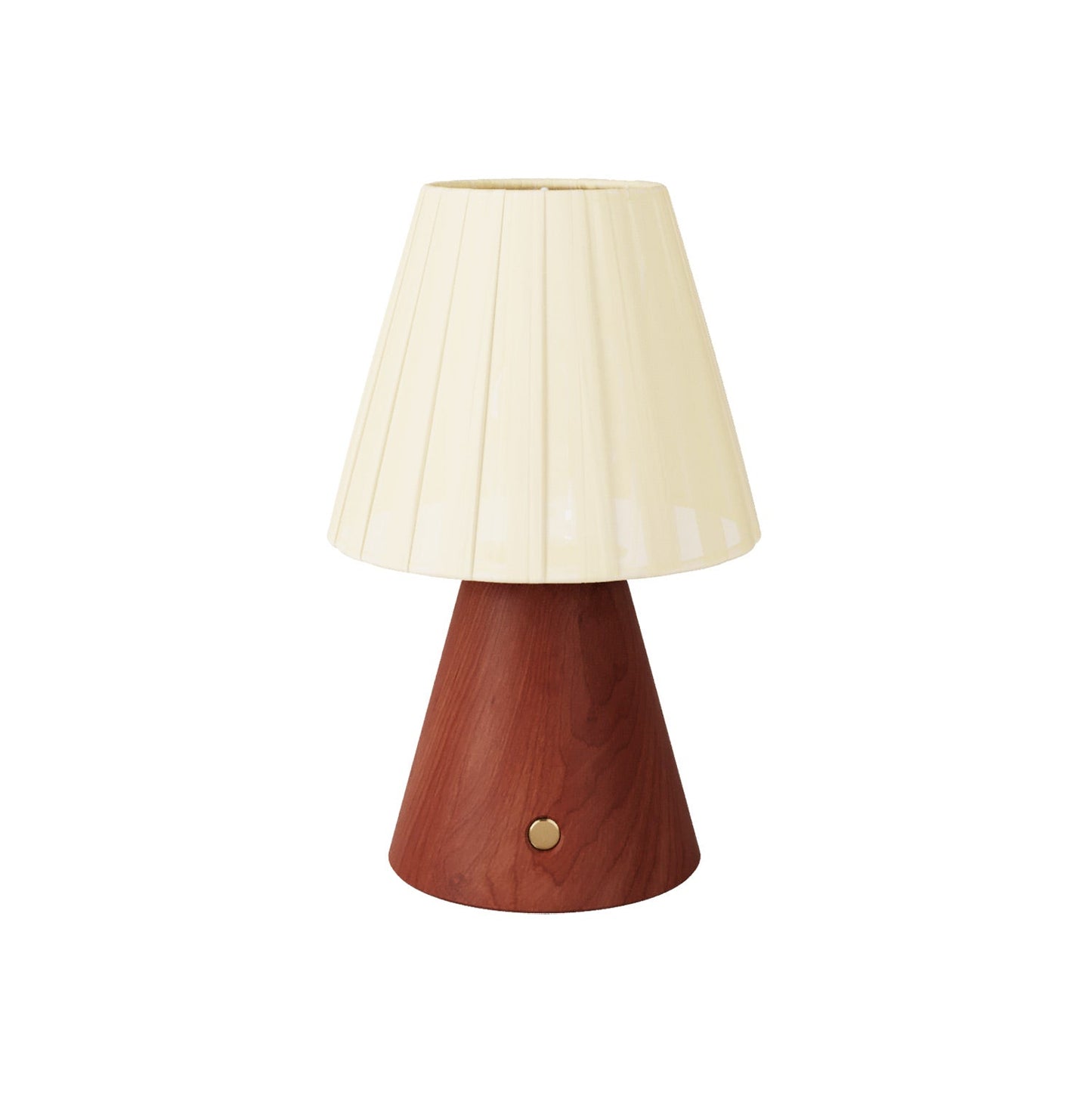 Lampada portatile ricaricabile Cabless11 con lampadina a goccia e paralume - Terracotta