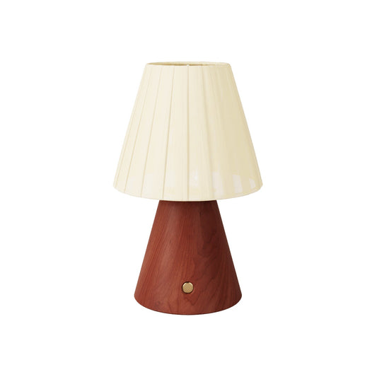 Lampada portatile ricaricabile Cabless11 con lampadina a goccia e paralume - Terracotta