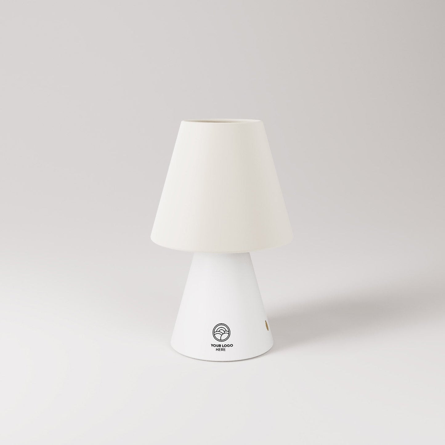 Lampada portatile ricaricabile Cabless11 con lampadina - personalizzabile (min 20 pezzi) - Bianco