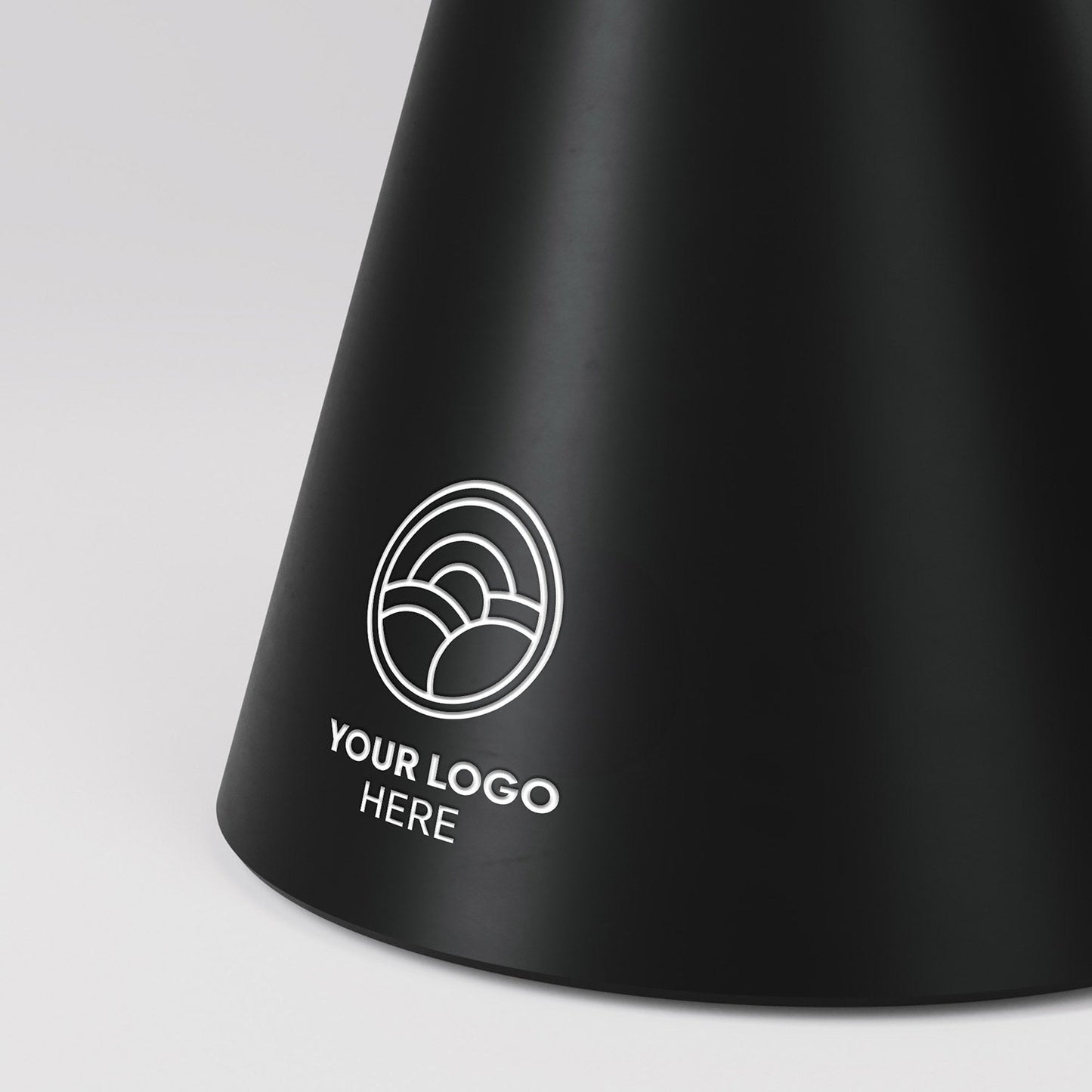 Lampada portatile ricaricabile Cabless11 con lampadina - personalizzabile (min 20 pezzi) - Nero