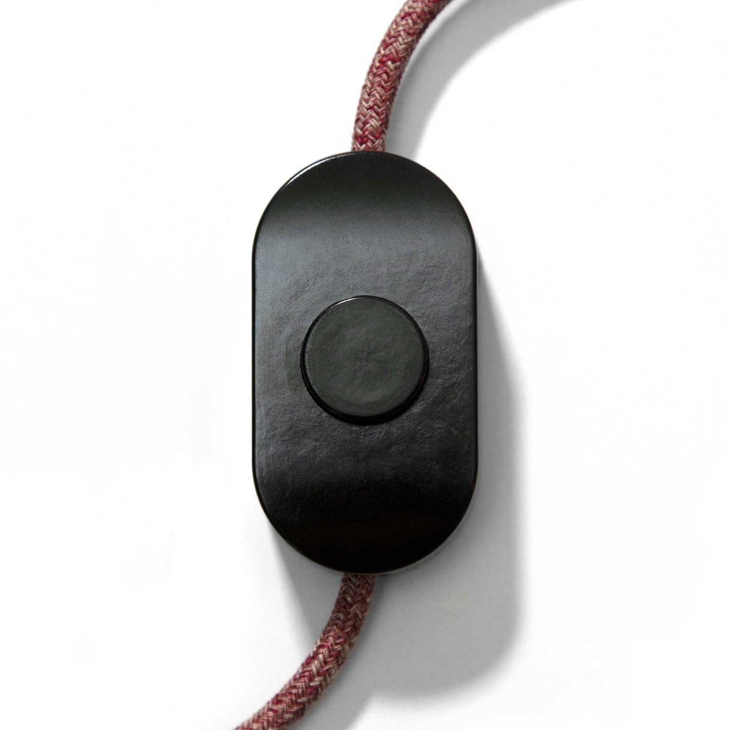 Interruttore a pedale Unipolare Nero con morsetti a vite - Design by Achille Castiglioni