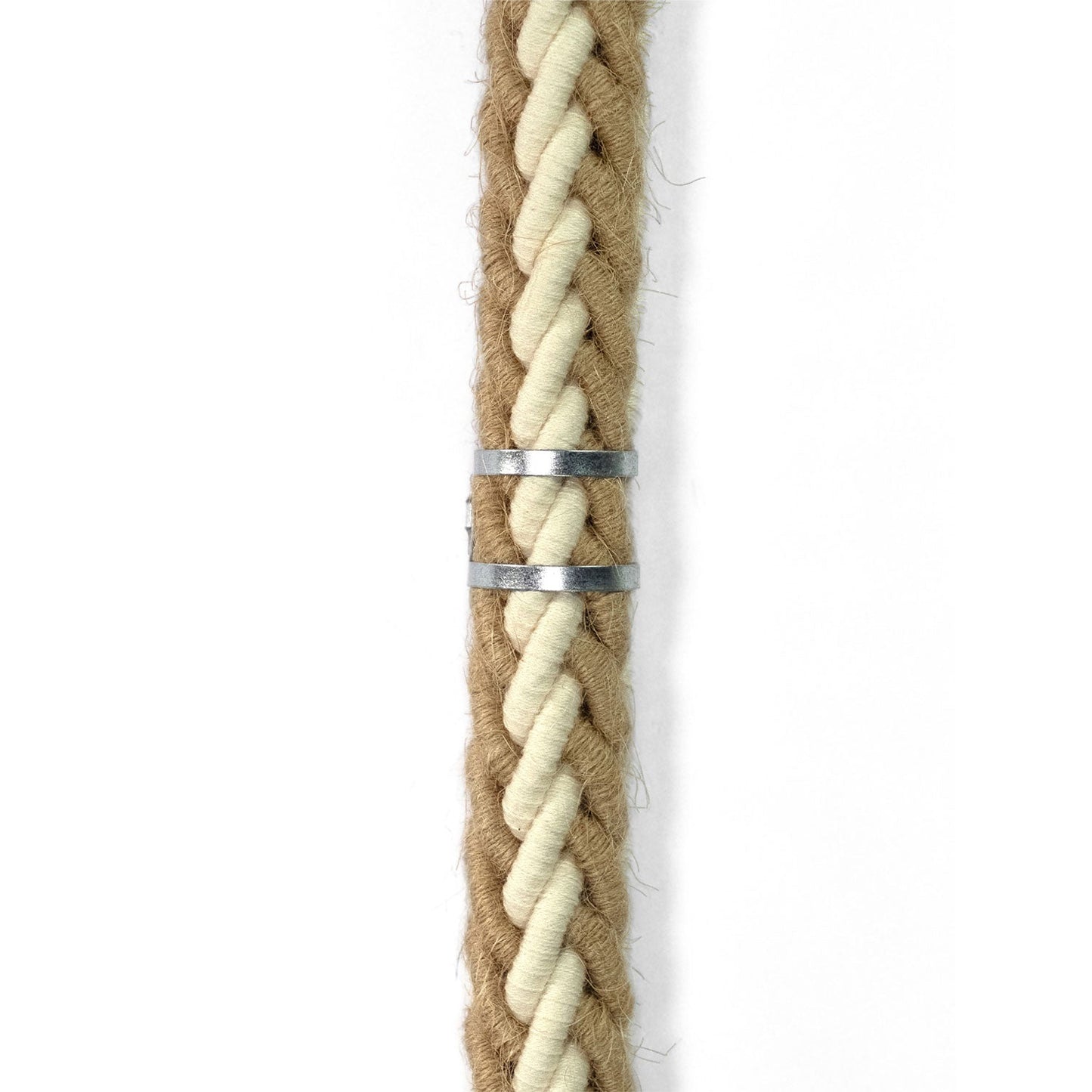 Clip fascetta passacavo in metallo per cordone 24 mm diametro - Zinco