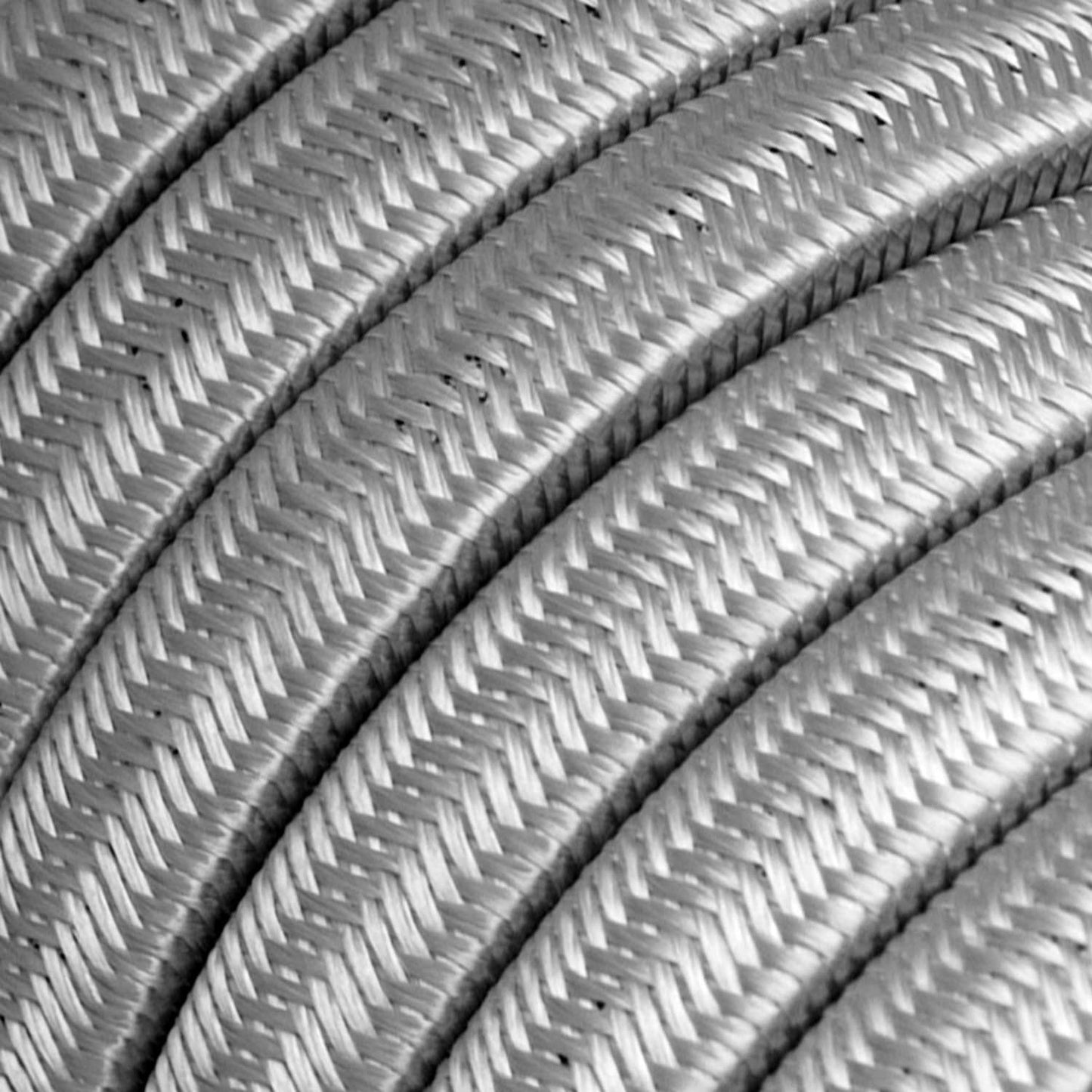 Catenaria Sistema Lumet da 12,5 m con cavo tessile CM02, 10 portalampada, gancio e spina bianchi