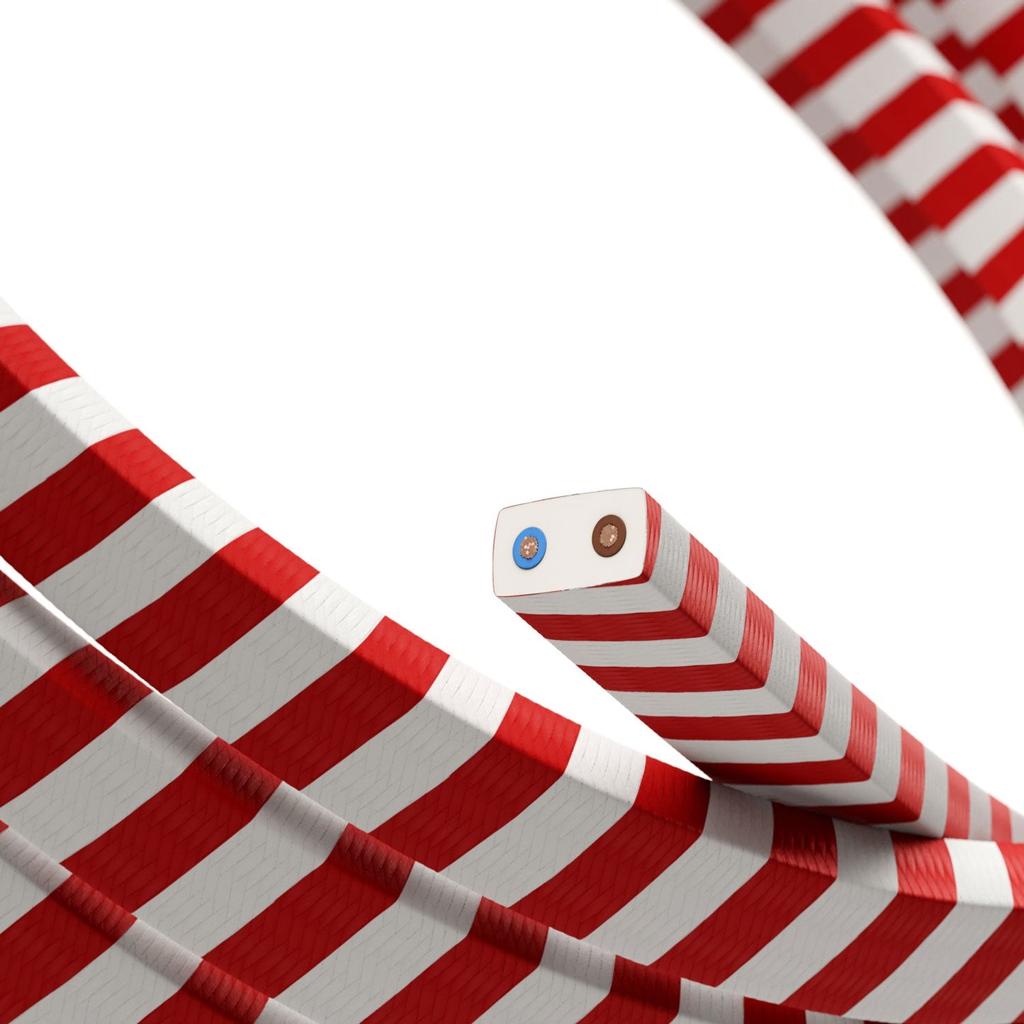 Cavo elettrico per catenaria Vertigo HD rivestito in tessuto Candy Cane ECM39