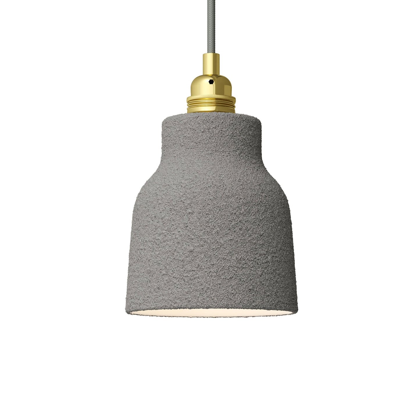 Paralume Vaso in ceramica, collezione Materia - Made in Italy - Effetto cemento