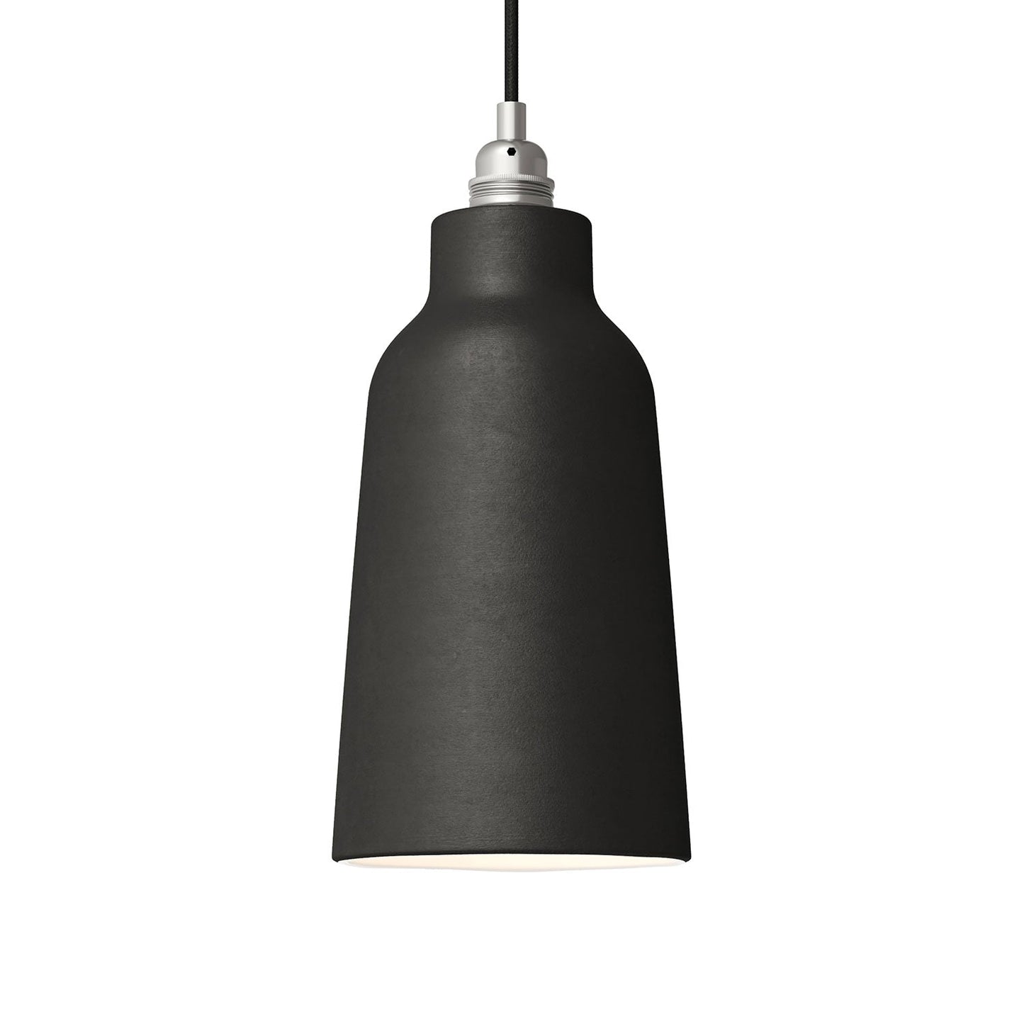 Paralume Bottiglia in ceramica, collezione Materia - Made in Italy - Lavagna