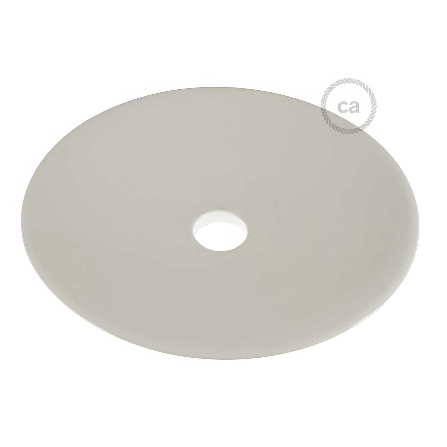 Paralume Piatto in ceramica per sospensione - Made in Italy - Effetto cemento