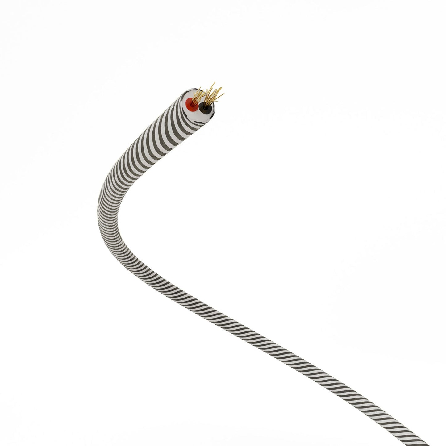 Extra Low Voltage power cable coated in silk effect fabric Vertigo Slate White ERM37