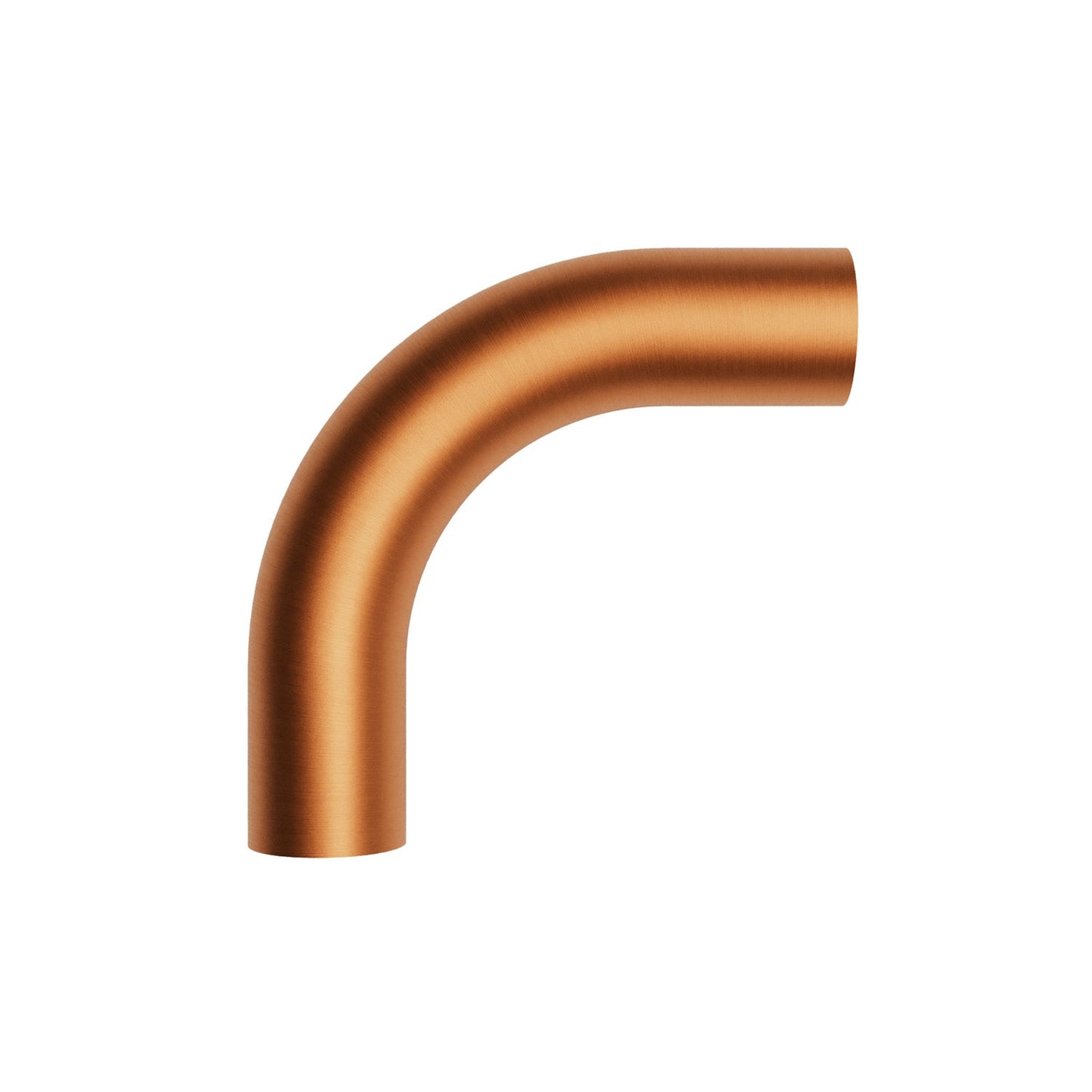 Tubo curvo di estensione 5 cm in metallo - Rame satinato