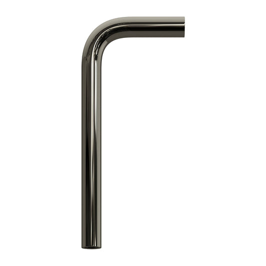 Tubo curvo di estensione 14 cm in metallo - Nero perla