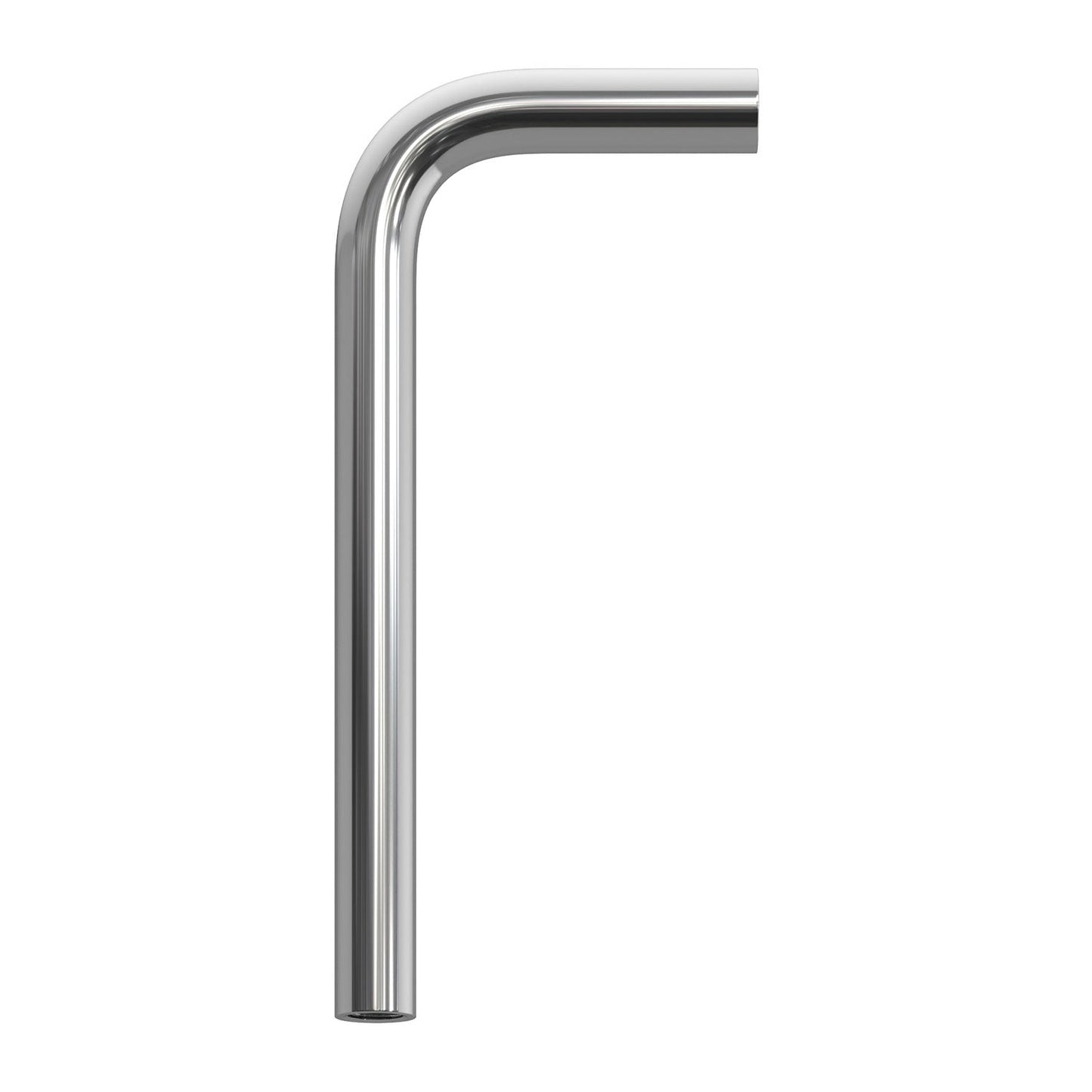 Tubo curvo di estensione 14 cm in metallo - Cromo