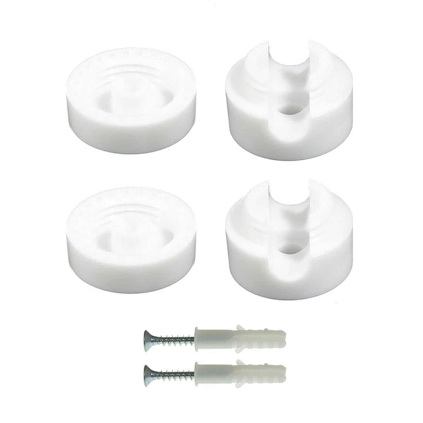 Fissaggio a parete passacavo universale per cavo tessile per illuminazione 2x0,75 e 3x0,75 - Bianco