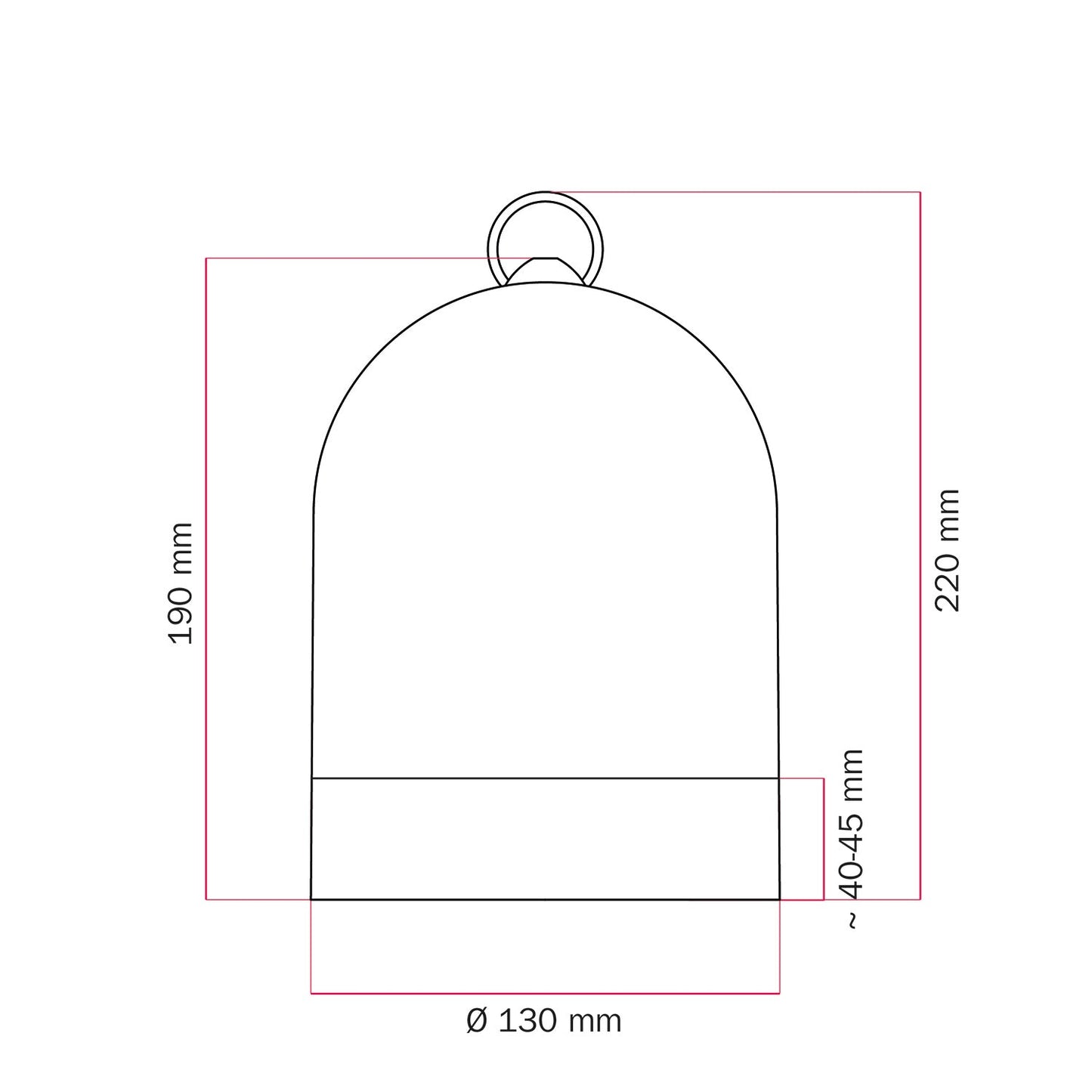 Paralume Campana Mini XS bicolore in ceramica Bianco e Verde salvia, collezione Materia - Made in Italy