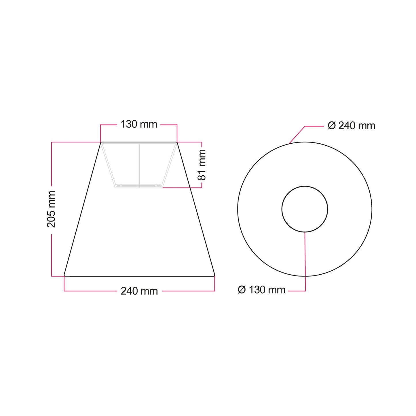 Paralume Impero da outdoor in PVC Bernice tortora con attacco E27 - Made in Italy