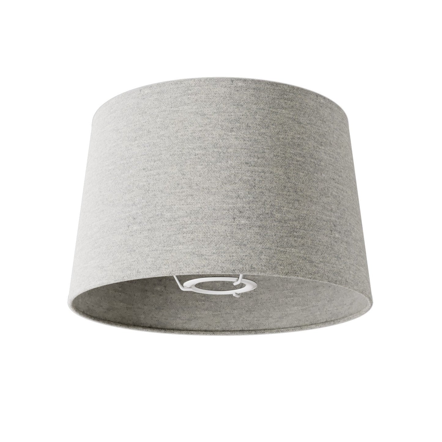 Paralume Athena con attacco E27 per lampada da tavolo o da terra - Made in Italy - Lana Grigio Chiaro
