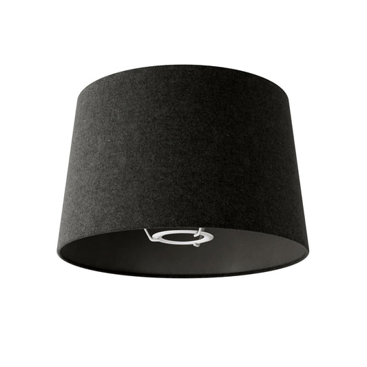 Paralume Athena con attacco E27 per lampada da tavolo - Made in Italy - Lana grigio scura