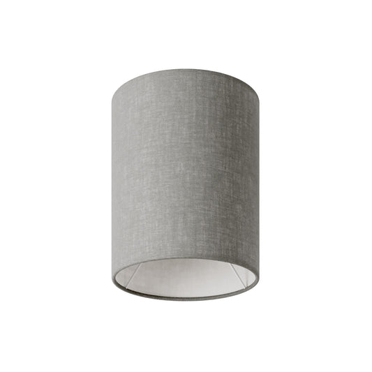 Paralume Cilindro S in tessuto con attacco E27 - Made in Italy - Camelot Grigio