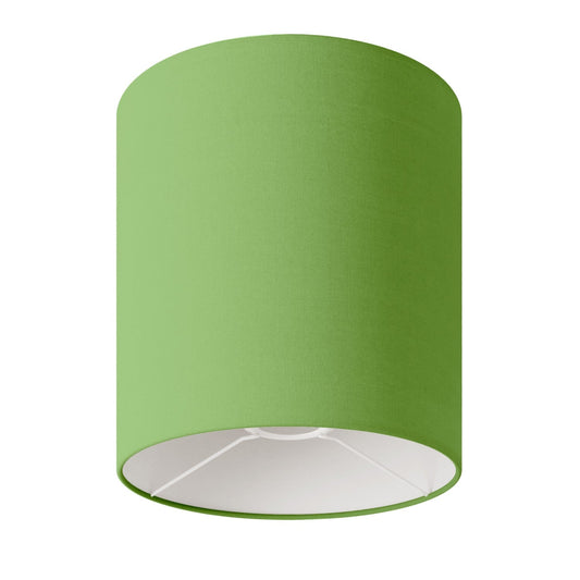 Paralume Cilindro M in tessuto con attacco E27 - Made in Italy - Cinette Verde Pistacchio