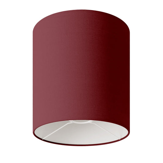 Paralume Cilindro M in tessuto con attacco E27 - Made in Italy - Arenal Bordeaux
