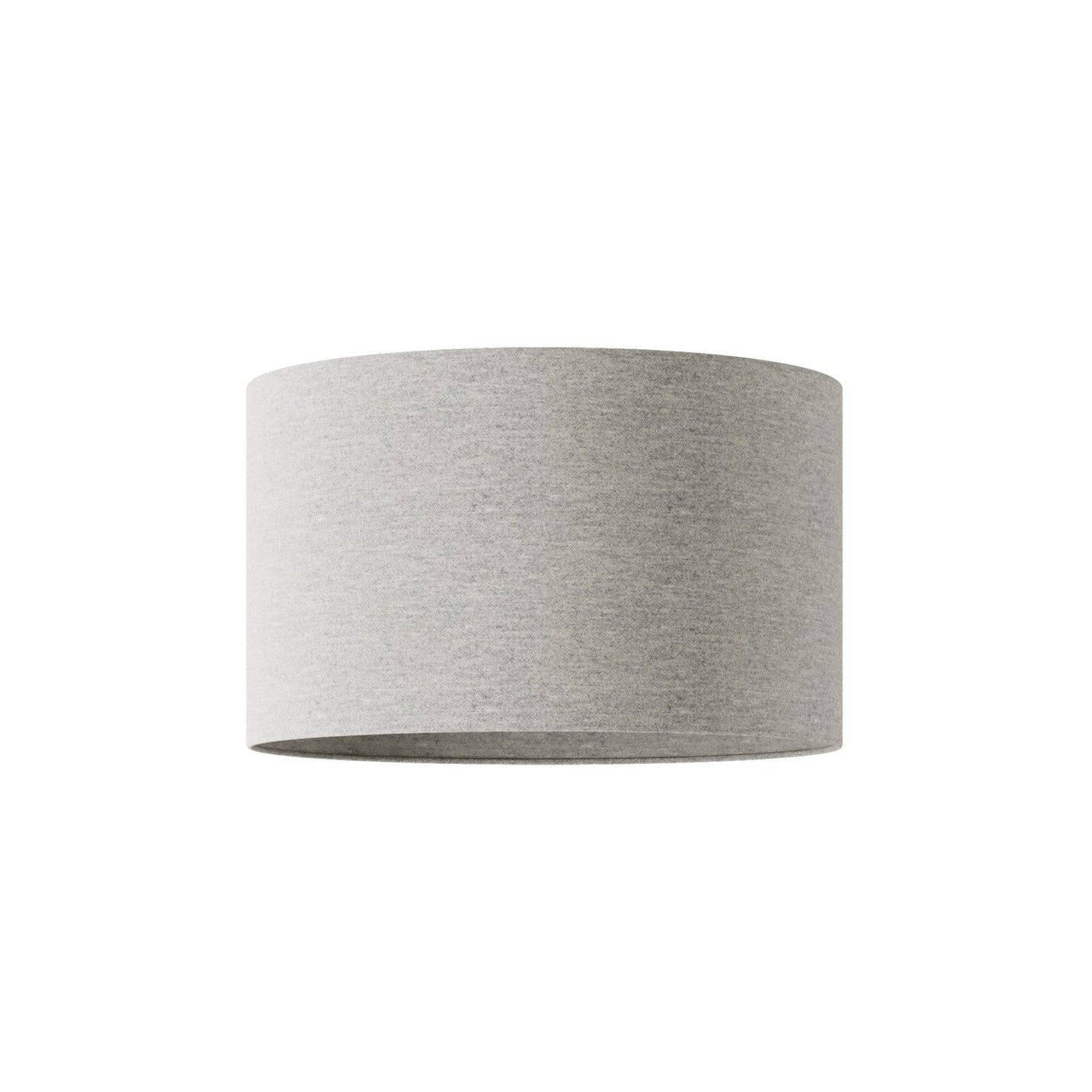 Paralume Cilindro L in tessuto con attacco E27 - Made in Italy - Lana Grigio Chiaro