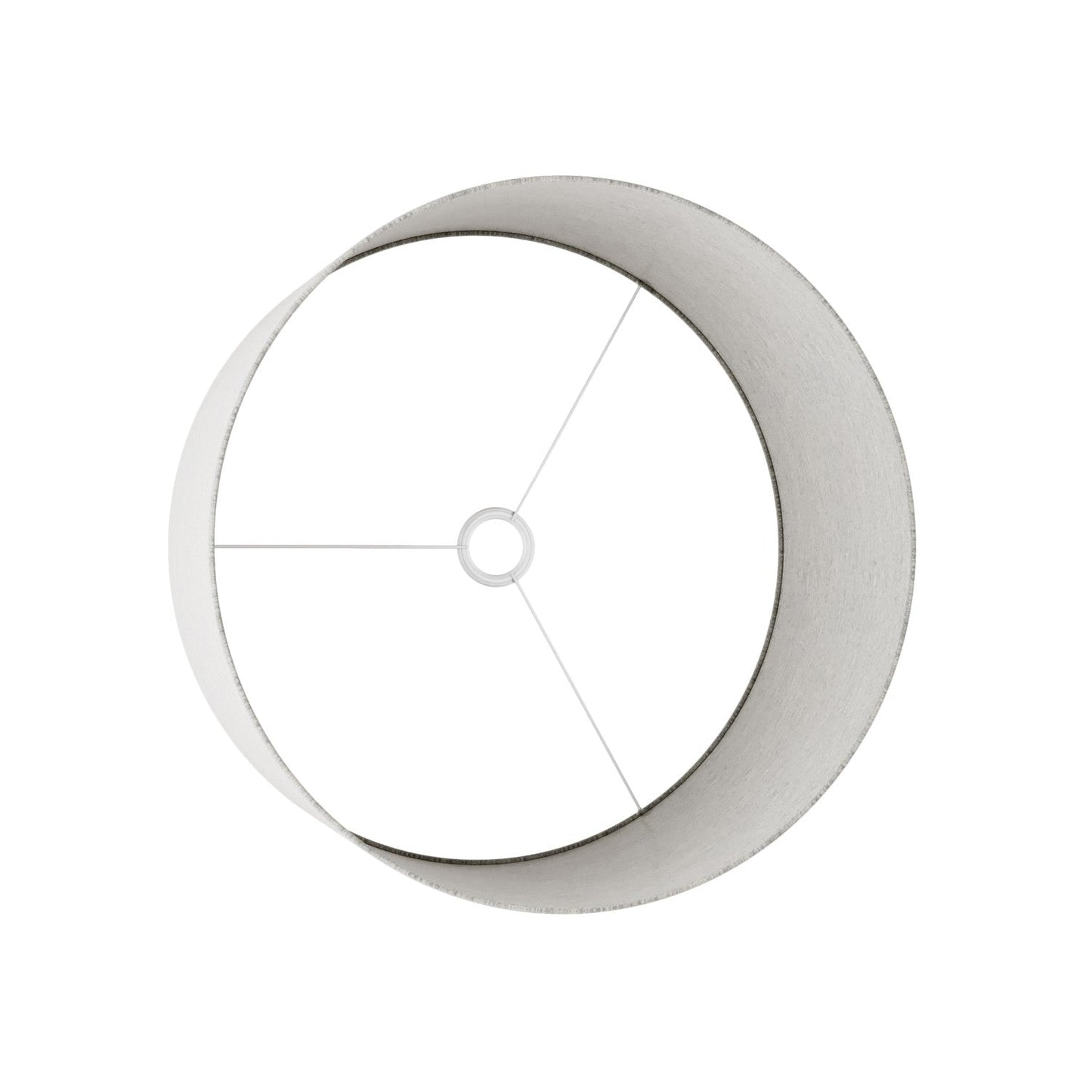 Paralume Cilindro XL in tessuto con attacco E27 - Made in Italy - Lana Grigio Chiaro