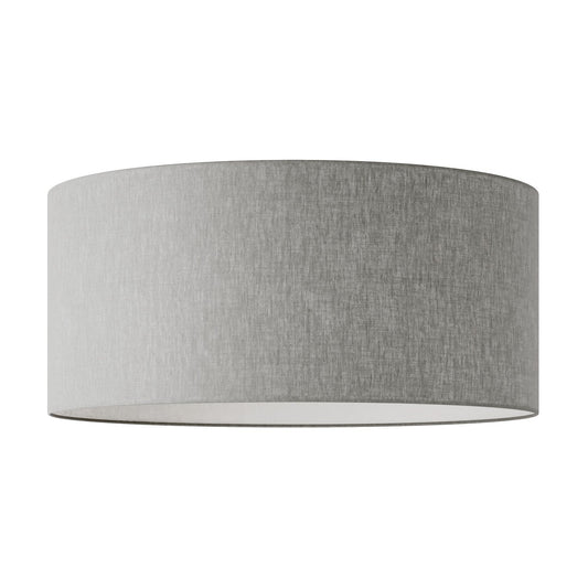 Paralume Cilindro XXL in tessuto con attacco E27 - Made in Italy - Camelot Grigio